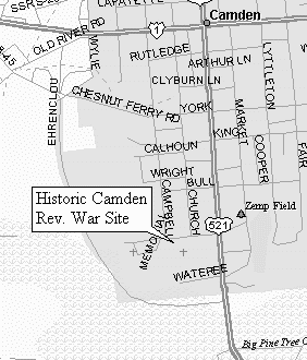 Map of Camden historic district