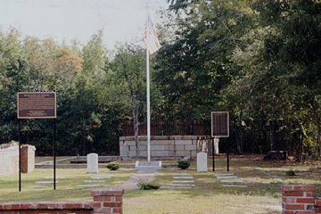 Cemetery and marker